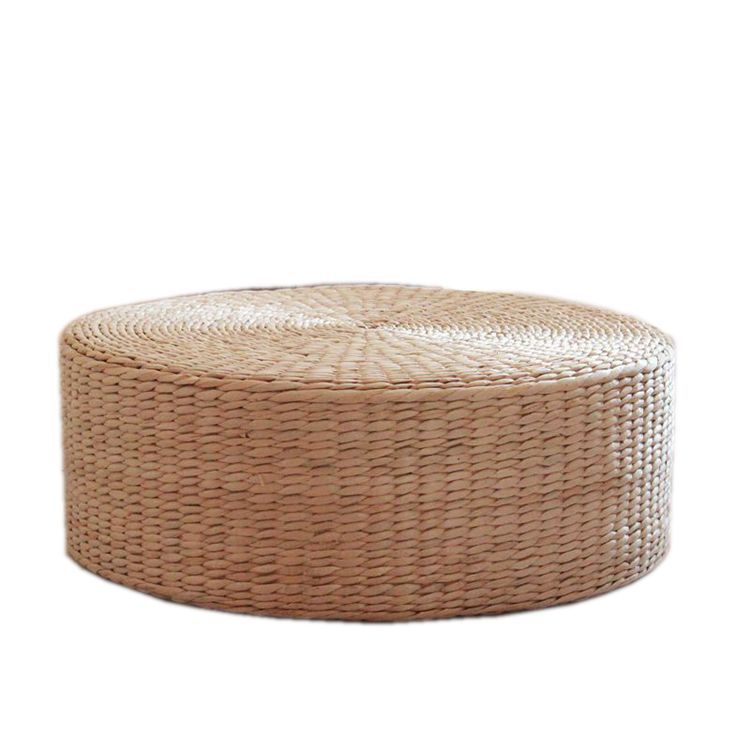 Coussin futon champêtre en paille, tatami épais, tapis de yoga et de banquette de fenêtre