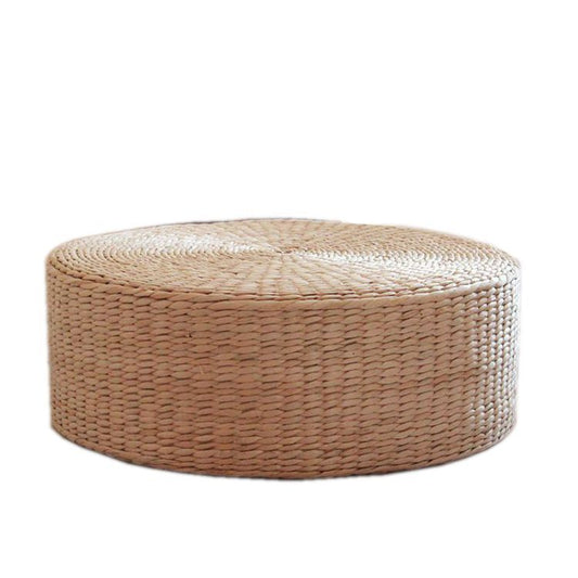 Coussin futon champêtre en paille, tatami épais, tapis de yoga et de banquette de fenêtre