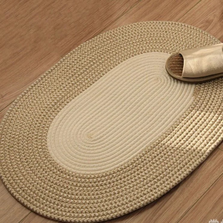 Tapis Ovale "Coton Douceur"- Style Japonais Epuré