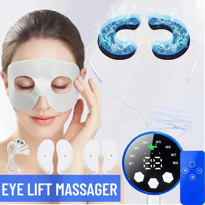 Masseur visage et contour des yeux EMS, appareil de beauté raffermissant anti-rides, anti-cernes, affinant du menton et sculptant du visage en V pour les soins de la peau.