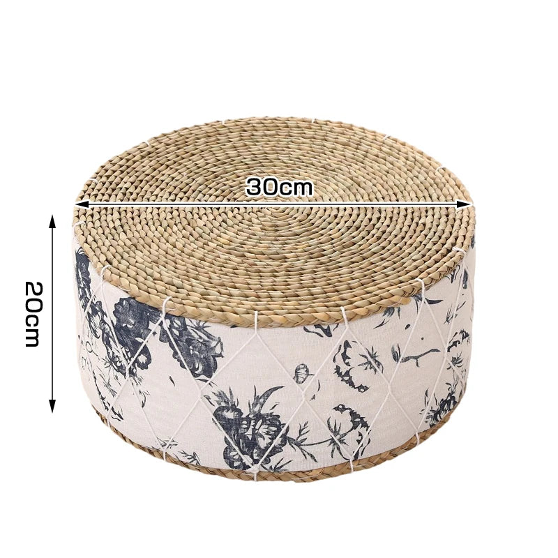 Coussin de Sol Japonais - Futon en Paille Tressée