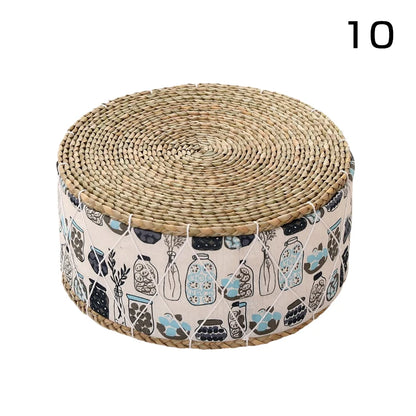Coussin de Sol Japonais - Futon en Paille Tressée