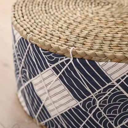 Coussin de Sol Japonais - Futon en Paille Tressée