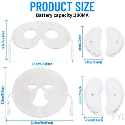Masseur visage et contour des yeux EMS, appareil de beauté raffermissant anti-rides, anti-cernes, affinant du menton et sculptant du visage en V pour les soins de la peau.