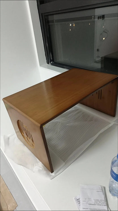 Table Basse Japonaise pliante en Bambou Naturel, véritable bois style Tatami, petite table de thé basse pour sol et coin fenêtre.