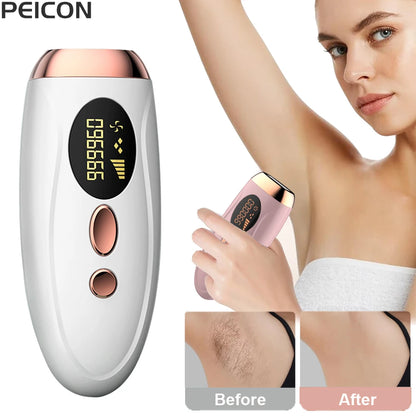 Épilateur laser IPL pour femme – épilation du corps, bikini et visage, 990 000 flashs, épilation permanente et indolore.