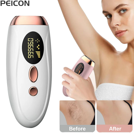 Épilateur laser IPL pour femme – épilation du corps, bikini et visage, 990 000 flashs, épilation permanente et indolore.