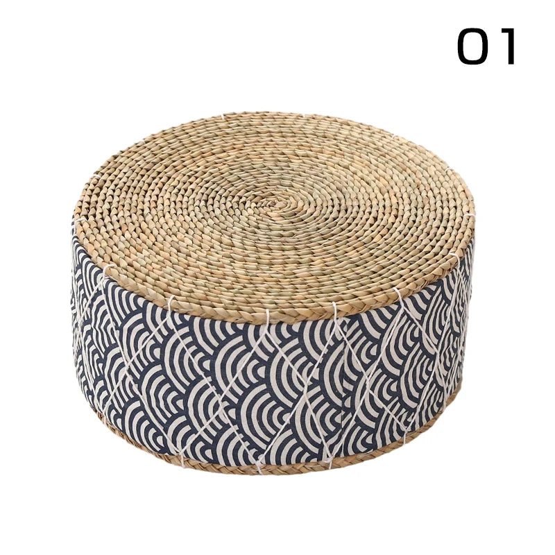 Coussin de Sol Japonais - Futon en Paille Tressée