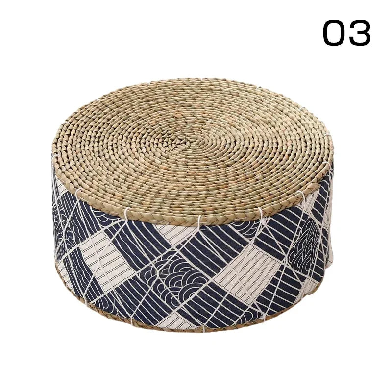 Coussin de Sol Japonais - Futon en Paille Tressée