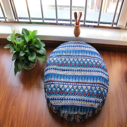 Nouveau coussin futon de luxe tendance, épaissi, déhoussable et lavable, en coton et lin, style bohème, tatami haut de gamme.