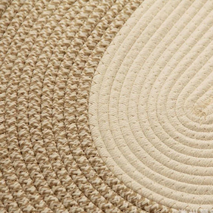 Tapis Ovale "Coton Douceur"- Style Japonais Epuré