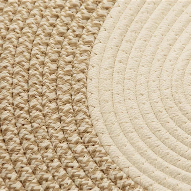 Tapis Ovale "Coton Douceur"- Style Japonais Epuré