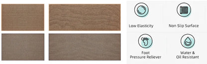 Tapis de cuisine lavable et antidérapant effet sisal, tapis de couloir imitation tissé avec dessous en caoutchouc naturel.