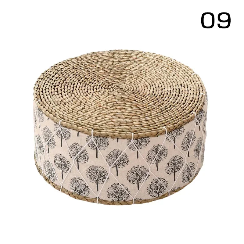 Coussin de Sol Japonais - Futon en Paille Tressée