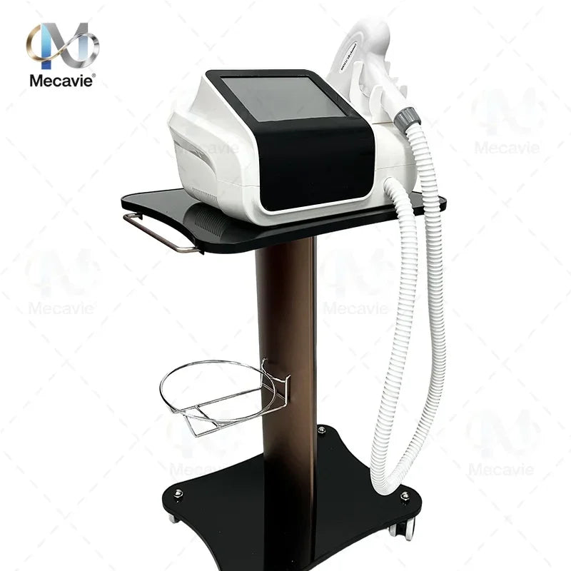 Appareil professionnel mini d’épilation laser à diode 4000 W, haute puissance, longueurs d’onde 755 nm, 808 nm et 1064 nm, indolore, épilation permanente, avec poignée de refroidissement type Alexandrite.