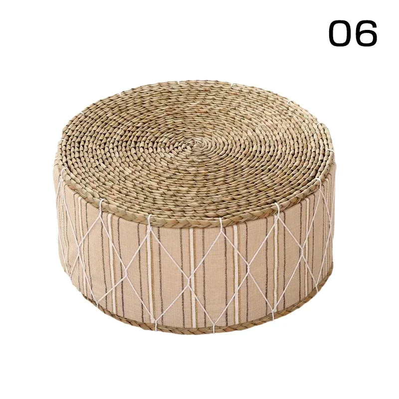 Coussin de Sol Japonais - Futon en Paille Tressée