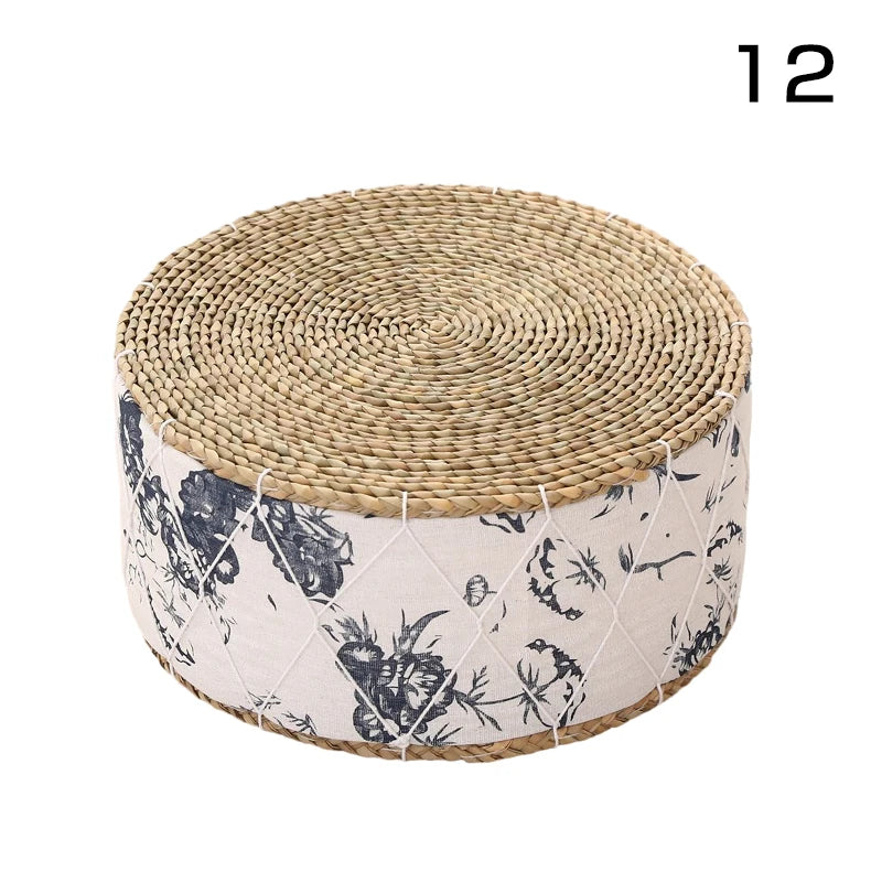 Coussin de Sol Japonais - Futon en Paille Tressée