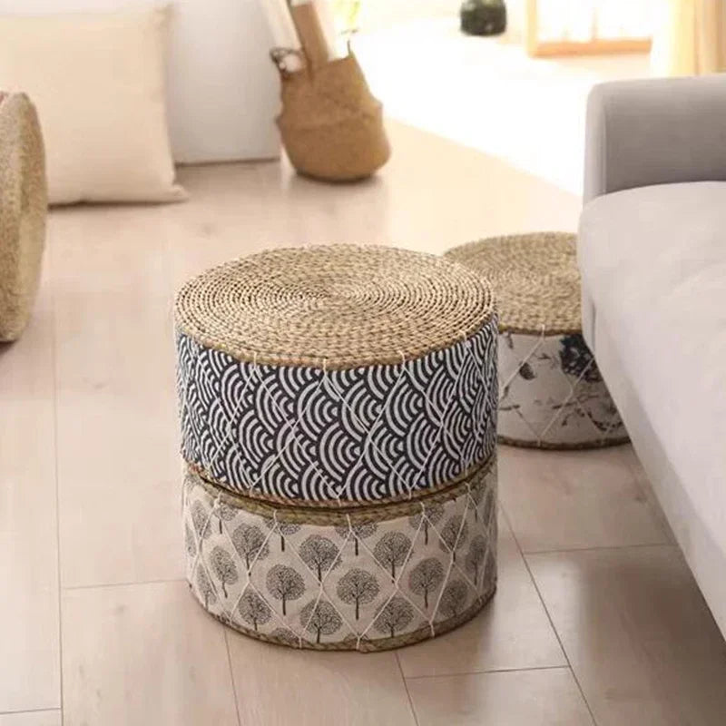 Coussin de Sol Japonais - Futon en Paille Tressée