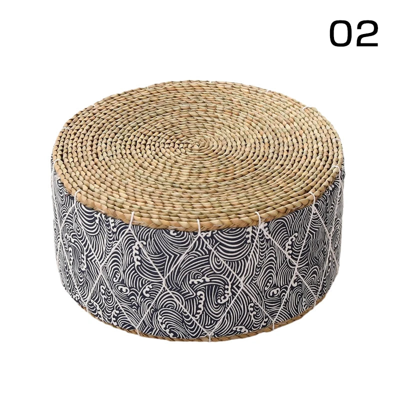 Coussin de Sol Japonais - Futon en Paille Tressée
