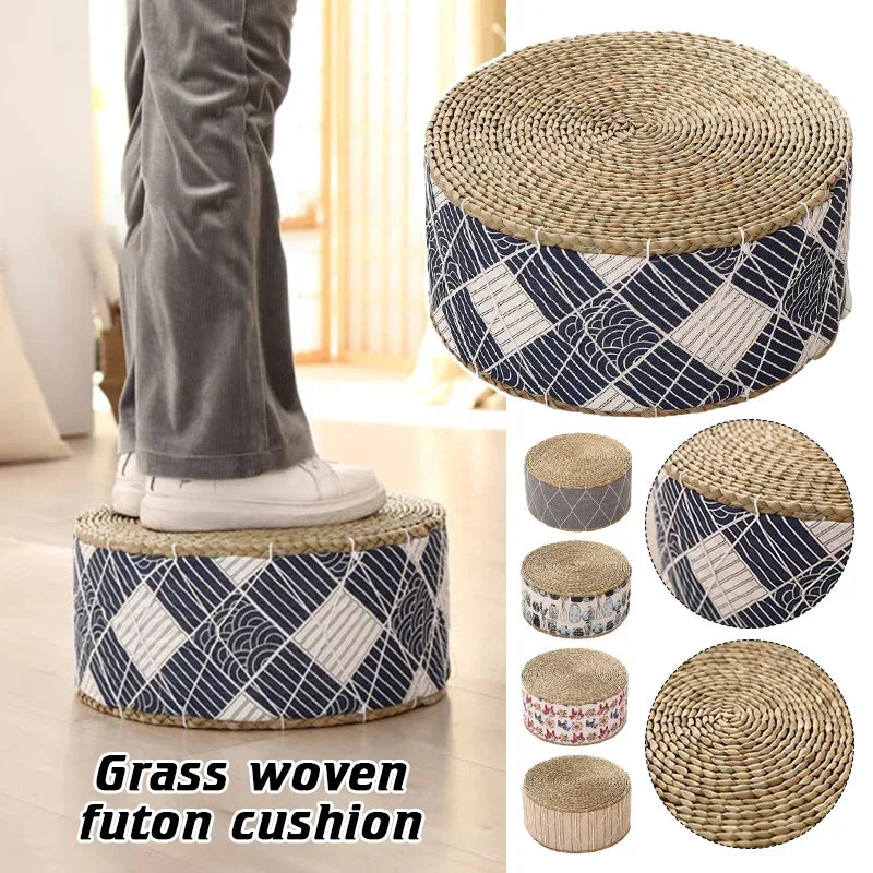 Coussin de Sol Japonais - Futon en Paille Tressée