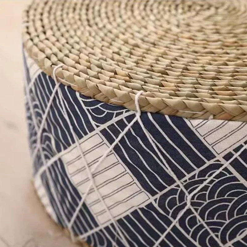 Coussin de Sol Japonais - Futon en Paille Tressée