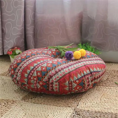 Nouveau coussin futon de luxe tendance, épaissi, déhoussable et lavable, en coton et lin, style bohème, tatami haut de gamme.