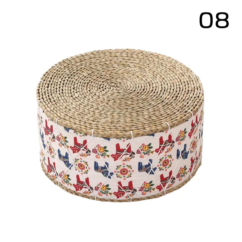 Coussin de Sol Japonais - Futon en Paille Tressée