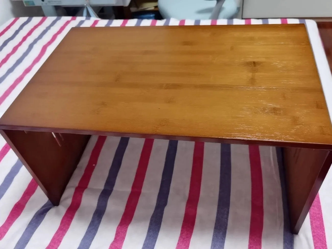Table Basse Japonaise pliante en Bambou Naturel, véritable bois style Tatami, petite table de thé basse pour sol et coin fenêtre.