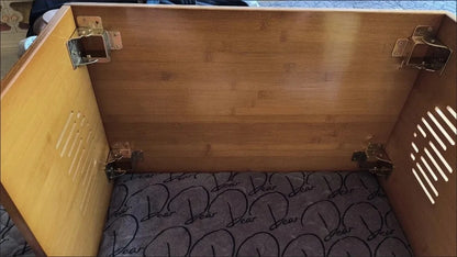 Table Basse Japonaise pliante en Bambou Naturel, véritable bois style Tatami, petite table de thé basse pour sol et coin fenêtre.