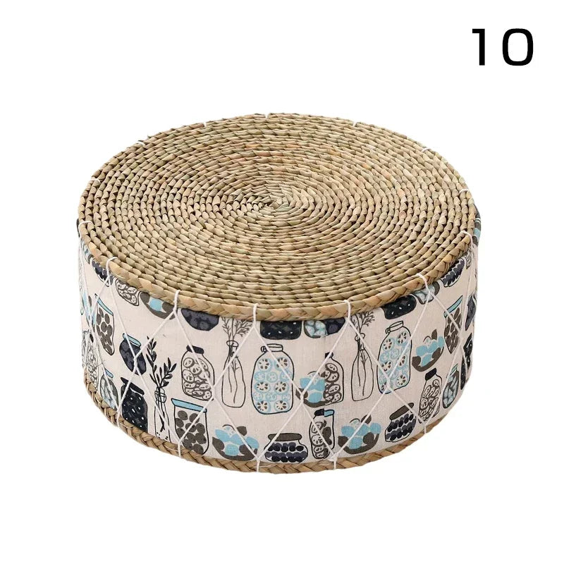 Coussin de Sol Japonais - Futon en Paille Tressée